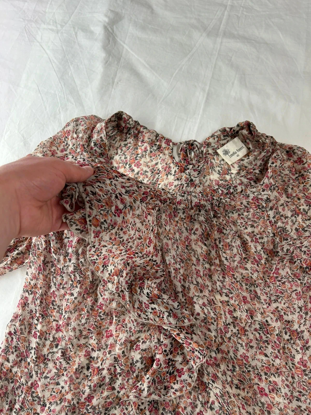 Veelkleurige vintage geprinte blouse Istella Forest – photo 5